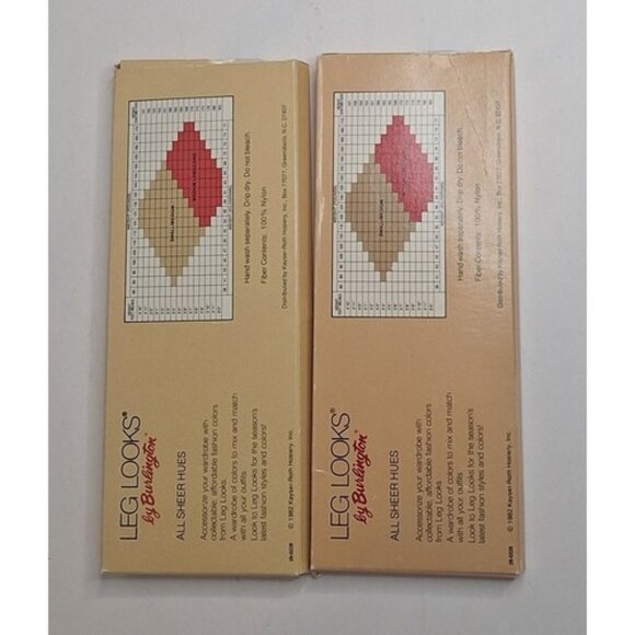 Leg Looks by Burlington Sheer pantyhose Med Long Navy sandalfoot 1982 - Picture 2 of 4